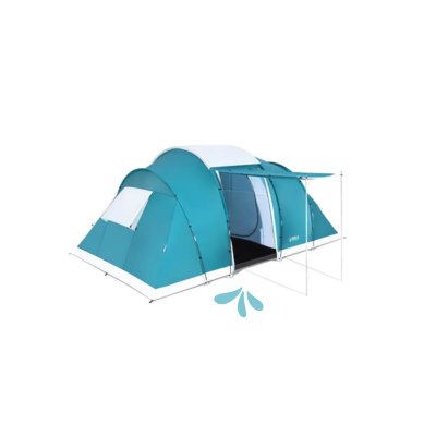 Tente de camping 6 places Family Ground 6 Bestway™ 490 x 280 x 200